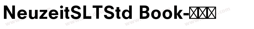 NeuzeitSLTStd Book字体转换